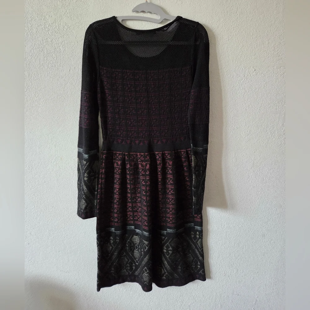 Peruvian Connection Textured Knit Pattern Dress - Picture 5 of 5